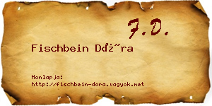Fischbein Dóra névjegykártya